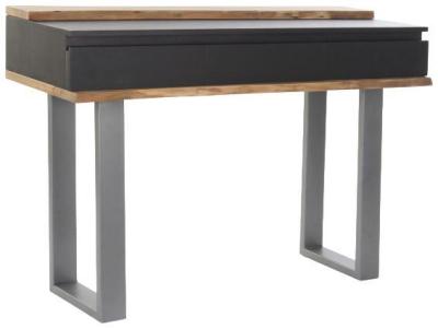 Black Mango Wood 3 Drawer Console Table