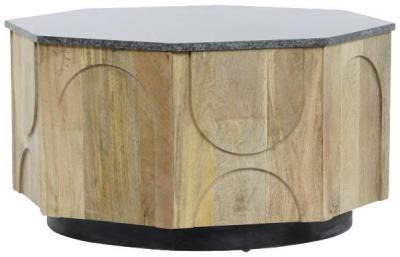 Modern Marble Top Round Coffee Table