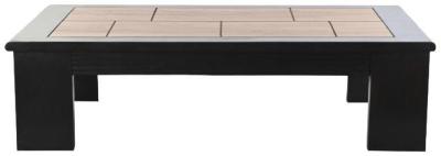 Black Acacia Wood Coffee Table