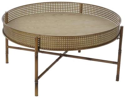 Balinese Metal Round Coffee Table