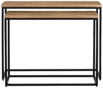 Product photograph of Urban Mango Wood Set Of 2 Console Table from Choice Furniture Superstore