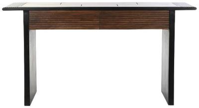 Product photograph of Bliss Acacia Wood 3 Drawer Console Table from Choice Furniture Superstore