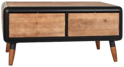 Product photograph of Loft Dark Brown Storage Coffee Table from Choice Furniture Superstore