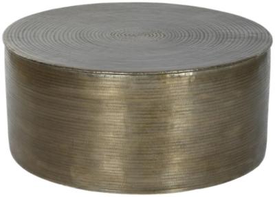 Modern Golden Metal Round Coffee Table