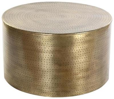 Loft Golden Metal Round Coffee Table