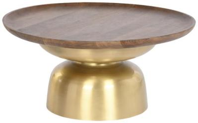 Modern Golden Steel Round Coffee Table