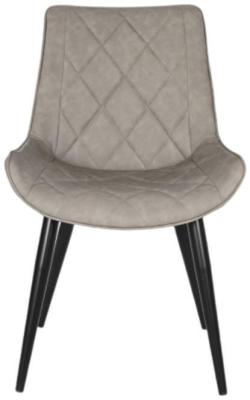 Product photograph of Set Of 2 Douglas Grey Faux Leather Dining Chair from Choice Furniture Superstore