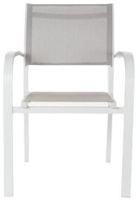 Set Of 2 Etienne Grey Metal Outdoor Chair