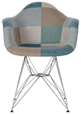 Set Of 2 Scandi Mint Green Fabric Dining Chair