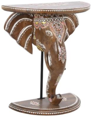 Indian Multi Coloured Elephant Console Table