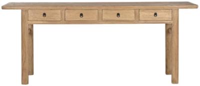 Product photograph of Natural 4 Drawer Console Table from Choice Furniture Superstore