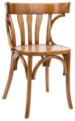 Set Of 2 Vintage Natural Wooden Dining Chair