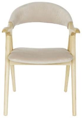 Set Of 2 Urban Beige And Natural Dining Chair