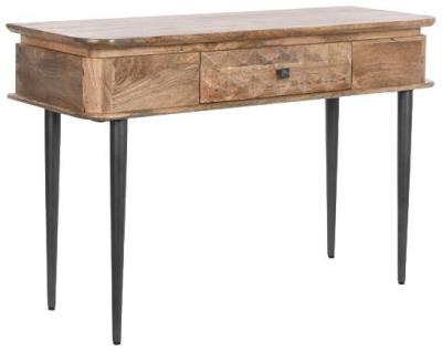 Product photograph of African Mango Wood 1 Drawer Console Table from Choice Furniture Superstore