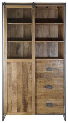 Mango Wood 1 Door Narrow Display Cabinet