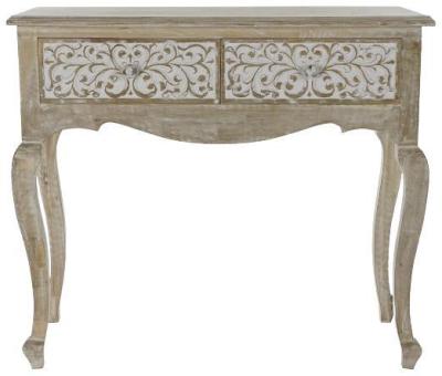 Romantic Mango Wood 2 Drawer Console Table