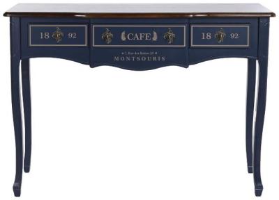 Product photograph of Romantic Navy Blue Ceramic Console Table from Choice Furniture Superstore