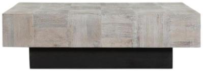 Product photograph of Indian Off White Wood Coffee Table from Choice Furniture Superstore