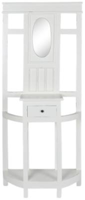 Product photograph of Marino White Caob 1 Drawer Cabinet from Choice Furniture Superstore