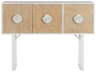 Parker White 3 Drawer Console Table