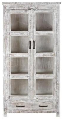 Mango Wood 2 Door Tall Display Cabinet