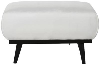 White Fabric Footstool