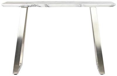 Product photograph of Modern White Wood Console Table from Choice Furniture Superstore