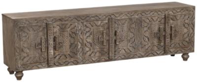 Oriental Craved Wooden 200cm Tv Unit