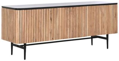 Claremont Brown Acacia Wood 145cm Tv Unit