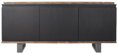 Product photograph of African Black Mango Wood 160cm Medium Buffet Sideboard - 3 Doors from Choice Furniture Superstore