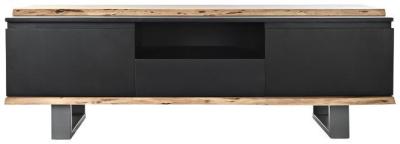 Oriental Black Mango Wood 145cm Tv Unit