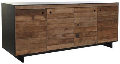 Denali Reclaimed Wood 180cm Large Buffet Sideboard 4 Doors