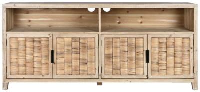 Loft Natural Brown Wooden Tv Unit