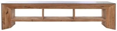 Modern Brown Reclaimed Wood 240cm Tv Unit