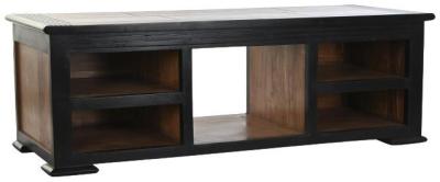 Bliss Dark Brown Acacia Wood 140cm Tv Unit