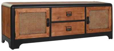 Modern Dark Brown Wooden 150cm Tv Unit