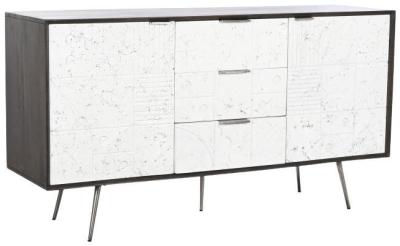 Product photograph of African White Mango Wood 150cm Medium Buffet Sideboard - 2 Doors from Choice Furniture Superstore