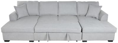 Modern Grey Polyester Sofabed