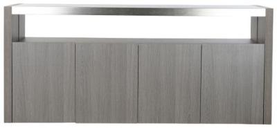 Oriental Grey Wooden Large Buffet Sideboard 4 Doors