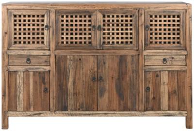 African Natural Wooden Medium Buffet Sideboard