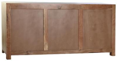 Modern Natural Acacia Wood 170cm Large Buffet Sideboard 2 Doors