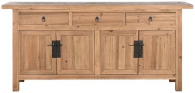 Modern Natural Wooden 180cm Large Buffet Sideboard 4 Doors