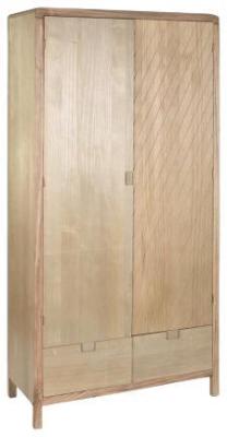 Product photograph of Scandi Pine 2 Door Hall Cabinet from Choice Furniture Superstore