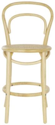 Set Of 2 Cottage Natural Rattan Barstool