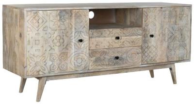 Tropical Mango Wood 155cm Tv Unit