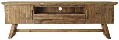 Vintage Reclaimed Wood 180cm Tv Unit