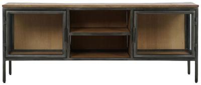 Loft Dark Grey Wooden Tv Unit