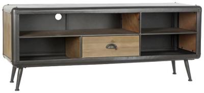 Maxi Grey Wooden 140cm Tv Unit