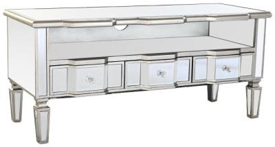 Product photograph of Glam White Wood Tv Unit from Choice Furniture Superstore