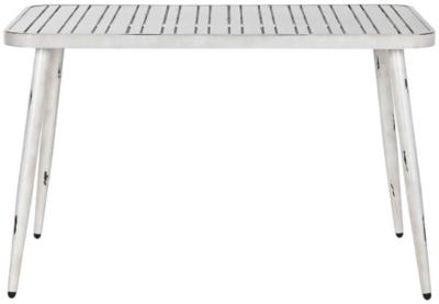 Garden White And Aluminium Outdoor Table